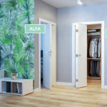 Usa de interior Alfa , deschidere tip carte , vopsea alba , toc reglabil , dimensiuni 680,780,880x2060, PortaDoors 1
