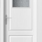 Usa de interior Porta Londra O, geam , vopsea alba , toc reglabil , dimensiuni 680,780,880x2060,deschidere stanga sau dreapta, PortaDoors 1