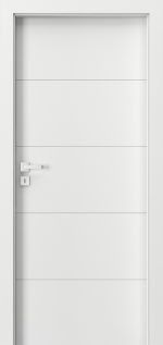 Usa de interior Vector E , plina , vopsea alba , toc reglabil , dimensiuni 680,780,880x2060,deschidere stanga sau dreapta, PortaDoors 1