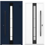Usa exterior aluminiu ,AG6007, izolatie termica 0.6W/mpK , izolatie fonica 45 dB , rezistenta apa , soare , vant certificata , dimensiuni 860, 960x2050 mm