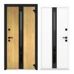 Usa exterior aluminiu ,AG6007NA, izolatie termica 0.6W/mpK , izolatie fonica 45 dB , rezistenta apa , soare , vant certificata , dimensiuni 860, 960x2050 mm