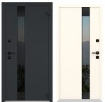 Usa exterior aluminiu ,AG6010, izolatie termica 0.6W/mpK , izolatie fonica 45 dB , rezistenta apa , soare , vant certificata , dimensiuni 860, 960x2050 mm