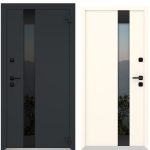 Usa exterior aluminiu ,AG6010, izolatie termica 0.6W/mpK , izolatie fonica 45 dB , rezistenta apa , soare , vant certificata , dimensiuni 860, 960x2050 mm