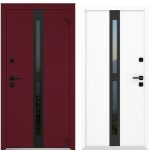 Usa exterior aluminiu ,AG6012, izolatie termica 0.6W/mpK , izolatie fonica 45 dB , rezistenta apa , soare , vant certificata , dimensiuni 860, 960x2050 mm