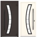 Usa exterior aluminiu ,AG6033, izolatie termica 0.6W/mpK , izolatie fonica 45 dB , rezistenta apa , soare , vant certificata , dimensiuni 860, 960x2050 mm