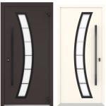 Usa exterior aluminiu ,AG6033, izolatie termica 0.6W/mpK , izolatie fonica 45 dB , rezistenta apa , soare , vant certificata , dimensiuni 860, 960x2050 mm