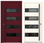 Usa exterior aluminiu ,AG6034, izolatie termica 0.6W/mpK , izolatie fonica 45 dB , rezistenta apa , soare , vant certificata , dimensiuni 860, 960x2050 mm