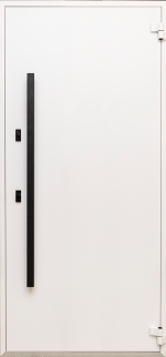 Usa exterior aluminiu , gri antracit ext / alb interior , izolatie termica 0.6W/mpK , izolatie fonica 45 dB , rezistenta apa , soare , vant certificata - imagine 2