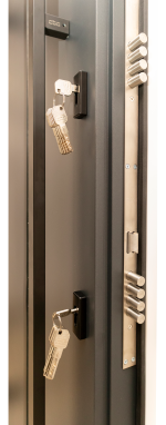Usa exterior aluminiu , gri antracit ext / alb interior , izolatie termica 0.6W/mpK , izolatie fonica 45 dB , rezistenta apa , soare , vant certificata - imagine 3