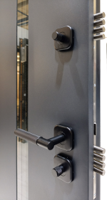 Usa exterior aluminiu , gri antracit , izolatie termica 0.6W/mpK , izolatie fonica 45 dB , rezistenta apa , soare , vant certificata , 960x2050 - imagine 5