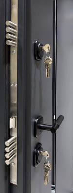 Usa exterior aluminiu , gri antracit , izolatie termica 0.6W/mpK , izolatie fonica 45 dB , rezistenta apa , soare , vant certificata , 960x2050 - imagine 3