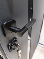 Usa exterior aluminiu , gri antracit , izolatie termica 0.6W/mpK , izolatie fonica 45 dB , rezistenta apa , soare , vant certificata , 960x2050 - imagine 9