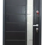Usa metalica exterior casa PREMIUM FORT , placata cu HDF hidrofugat si finisaj polymer , antracit , izolatie termica 0.9 w mpK , izolatie fonica 45 dB , rezistenta sporita la soare si apa ,980x2050 , dreapta 1