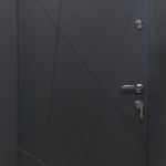 Usa metalica intrare apartament Standard KLEO , clasa 2 antiefractie , izolare fonica 32 decibeli , 860x2020 , culoare ANTRACIT , deschidere