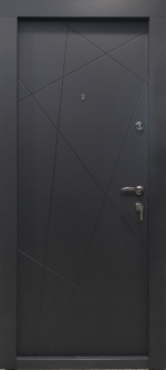 Usa metalica intrare apartament Standard KLEO , clasa 2 antiefractie , izolare fonica 32 decibeli , 860x2020 , culoare ANTRACIT , deschidere