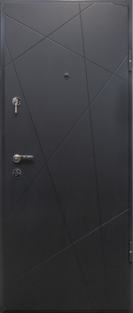 Usa metalica intrare apartament Standard KLEO , clasa 2 antiefractie , izolare fonica 32 decibeli , 860x2020 , culoare ANTRACIT , deschidere - imagine 2