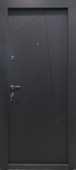 Usa metalica intrare apartament Standard KLEO , clasa 2 antiefractie , izolare fonica 32 decibeli , 860x2020 , culoare ANTRACIT , deschidere - imagine 6