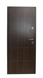 Usa metalica intrare apartament Standard , clasa 2 antiefractie , izolare fonica 32 decibeli , 860x2020 , culoare maro , deschidere - imagine 7