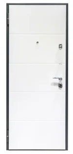 Usa metalica intrare apartament Standard , clasa 2 antiefractie , izolare fonica 32 decibeli , 860x2020 , culoare gri antracit exterior alb interior , deschidere - imagine 7