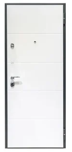 Usa metalica intrare apartament Standard , clasa 2 antiefractie , izolare fonica 32 decibeli , 860x2020 , culoare gri antracit exterior alb interior , deschidere - imagine 2