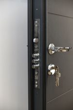 Usa metalica intrare apartament Standard , clasa 2 antiefractie , izolare fonica 32 decibeli , 860x2020 , culoare maro , deschidere - imagine 4