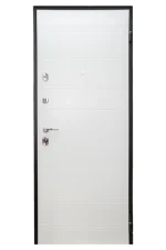Usa metalica intrare in apartament Trendline , clasa 4 antiefractie , izolatie fonica 42 decibeli , culoare gri antracit exterior alb interior , 860x2020 mm , deschidere - imagine 2